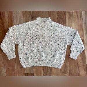 Misha & Puff W’s popcorn pullover sweater XS wool confetti